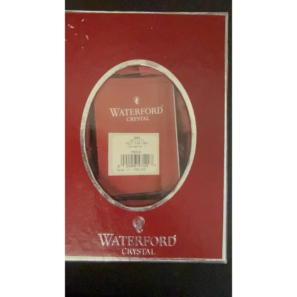 2009 Waterford Crystal 1st Edition Holy Family Nativity Christmas Ornament
